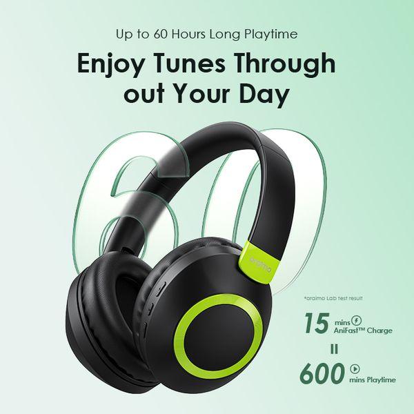 oraimo BoomPop 2 ENC Over-Ear Wireless Headphones
