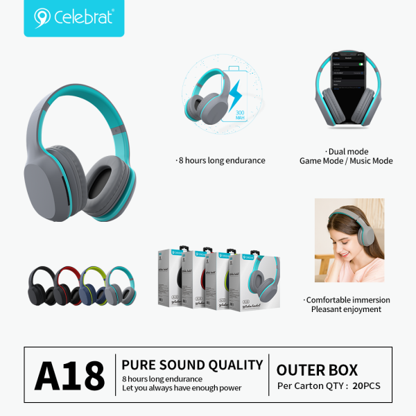 Celebrat A18 Wireless Headphones