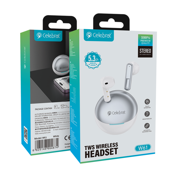 Celebrat W61 TWS True Wireless Earbuds