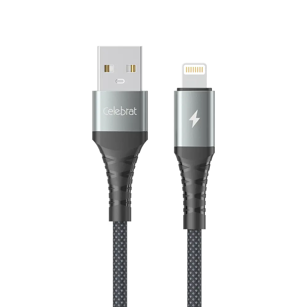 Celebrat CB-40-A-L 3A Fast Charging USB-A to Lightning Silicone Cable