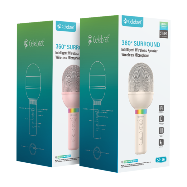 Celebrat SP-16 Wireless Karaoke Microphone Speaker