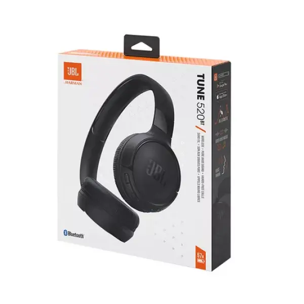 JBL Tune 520BT Wireless Bluetooth On-Ear Headphones – Black