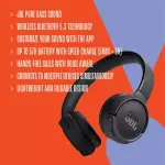 JBL Tune 520BT Wireless Bluetooth On-Ear Headphones – Black