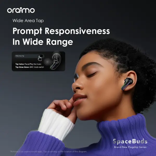 Oraimo SpaceBuds Hybrid ANC True Wireless Earbuds (OTW-630)