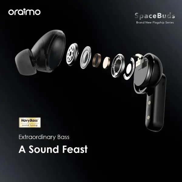 Oraimo SpaceBuds Hybrid ANC True Wireless Earbuds (OTW-630)