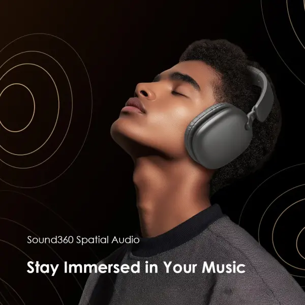 Oraimo BoomPop Lite ENC Over-Ear Wireless Headphones (Model: OHP-610)