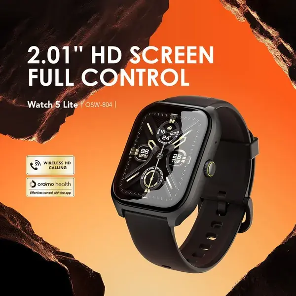 Oraimo Watch 5 Lite 2.01" HD IP68 Smart Watch osw-804