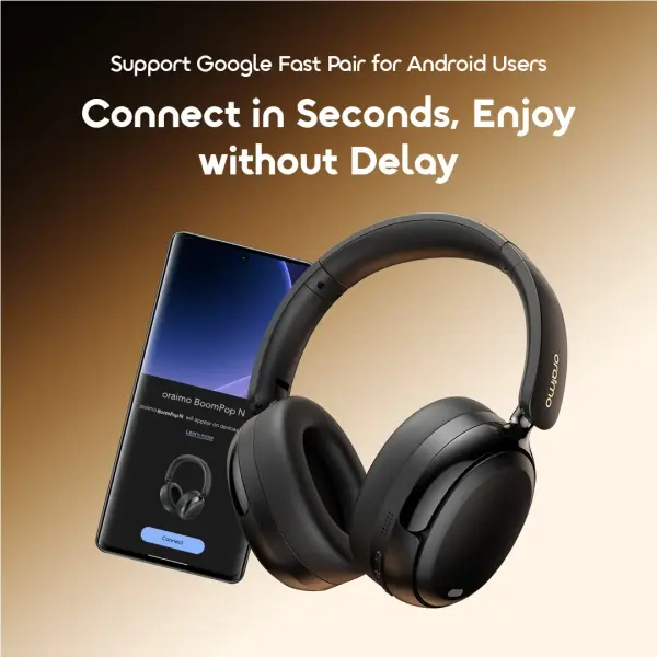 Oraimo BoomPop N Wireless Hybrid Noise Cancelling Over-Ear Headphones