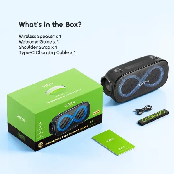 Oraimo SpaceBox Pro 80W Karaoke Wireless Speaker