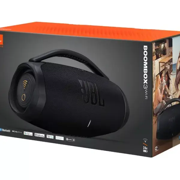 JBL Boombox 3 WiFi Portable Wireless Speaker – Black