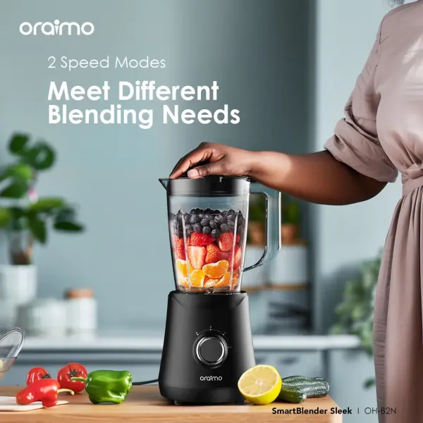 Oraimo SmartBlender Sleek 1.5L 2-Speed Blender (OH-B2N)