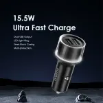 Oraimo Highway 15 15.5W Car Charger with 3-in-1 Cable (OCC-1152D-X93)