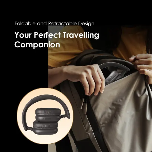 Oraimo BoomPop Lite ENC Over-Ear Wireless Headphones (Model: OHP-610)
