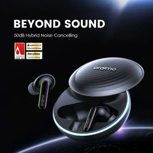 Oraimo SpaceBuds Hybrid ANC True Wireless Earbuds (OTW-630)