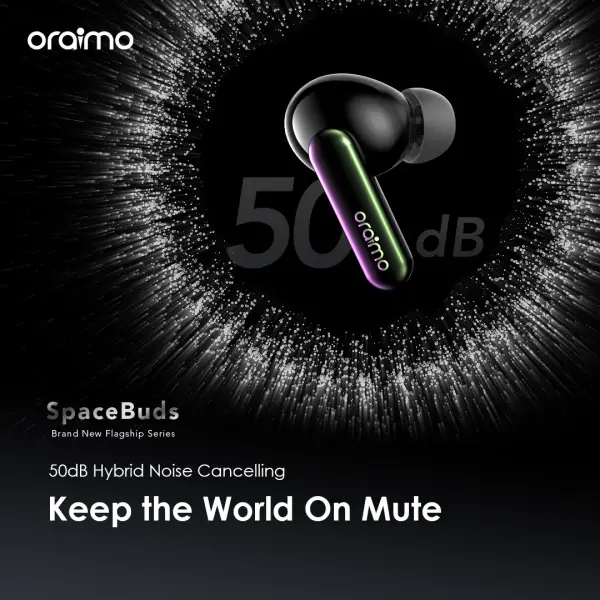 Oraimo SpaceBuds Hybrid ANC True Wireless Earbuds (OTW-630)