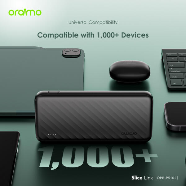 Oraimo Slice Link 10000mAh 12W Power Bank with Built-in Cables (OPB-P5101)
