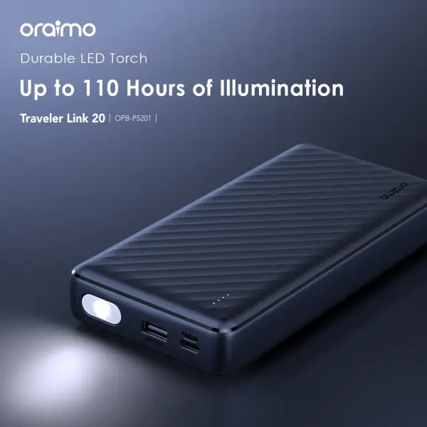 Oraimo Traveler Link 20 20000mAh 12W Power Bank (OPB-P5201)