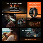 Oraimo Watch 5 Lite 2.01" HD IP68 Smart Watch osw-804