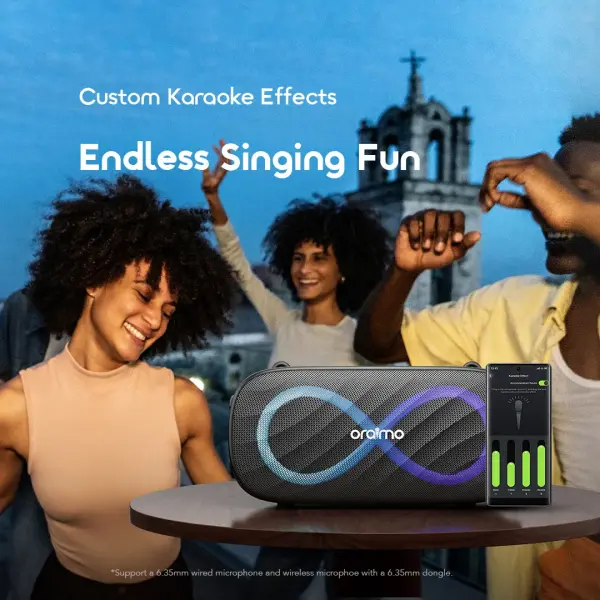 Oraimo SpaceBox Pro 80W Karaoke Wireless Speaker