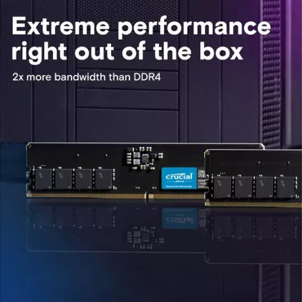 CRUCIAL DDR5 5600 MHz PC RAM - 16 GB