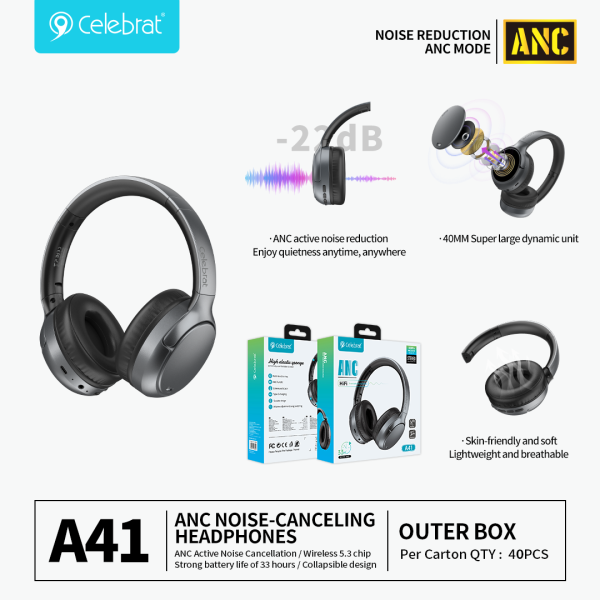 Celebrat A41 Bluetooth Headphones